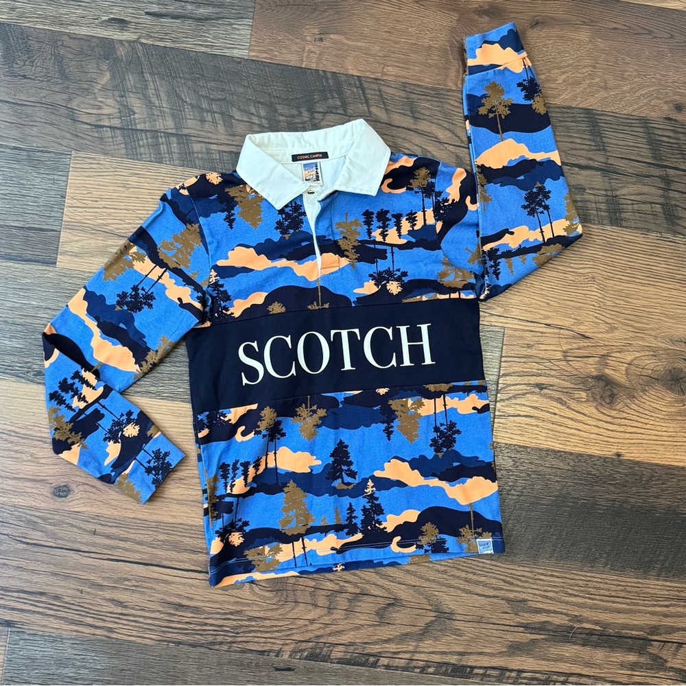 🌟Scotch & Soda Kids Long Sleeve Polo🌟